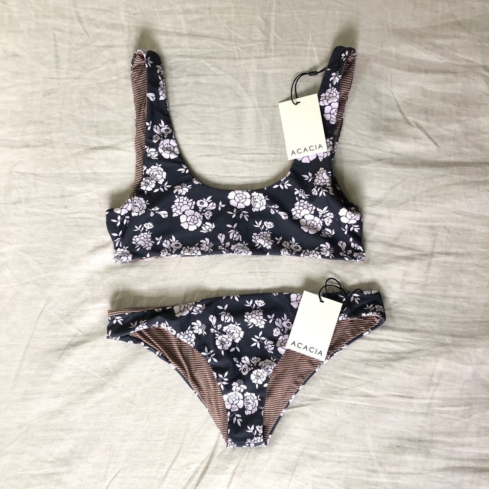 Acacia BIRDIE top + MAKAI bottoms In BLOSSOM